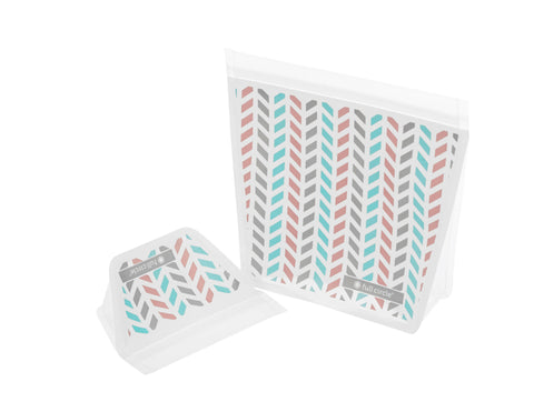 Ziptuck reusable travel bags, chevron